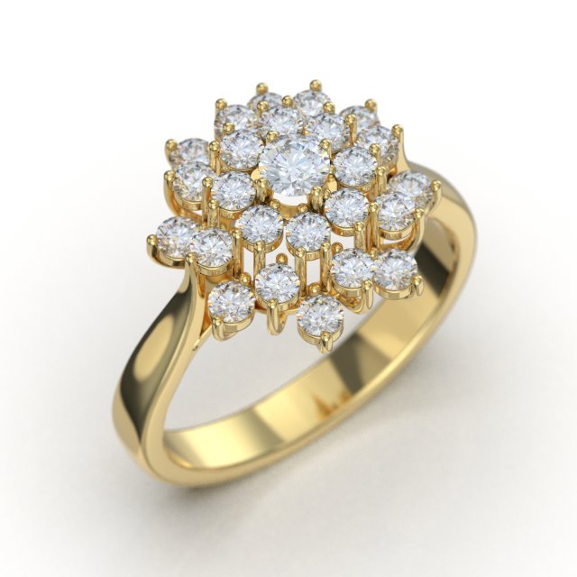Ring Dandelion 3D प्रिंट मॉडल .c4d .max .obj .3ds .fbx .stl .blend 