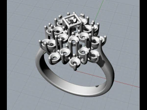 Ring Dandelion 3D Print Model