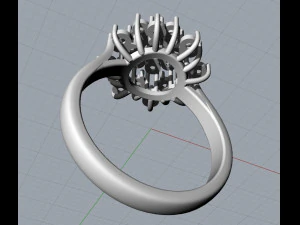 Ring Dandelion 3D Print Model