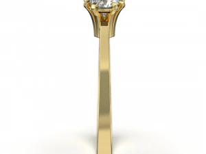 Triangular gem ring 3D Print Model