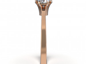 Triangular gem ring 3D प्रिंट मॉडल