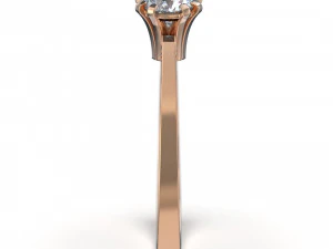 Triangular gem ring 3D Print Model