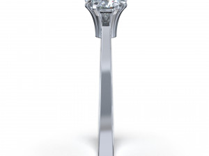 Triangular gem ring 3D प्रिंट मॉडल