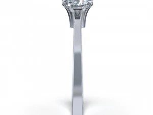 Triangular gem ring 3D Print Model