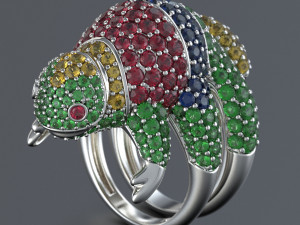 Ring chameleon Boucheron 3D Print Model