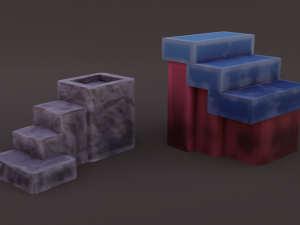 stylized environment kitbash vol1 3D-Modell