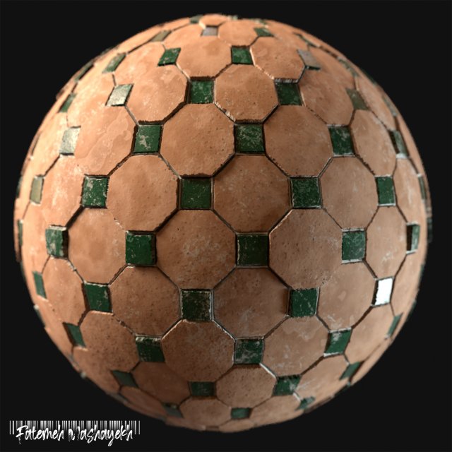 terracota tile Tekstur CG .c4d .max .obj .3ds .fbx .stl .blend 