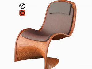 arah modern armchair 3D Model