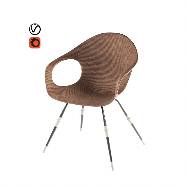 arah modern armchair Modèle 3D .c4d .max .obj .3ds .fbx .stl .blend 