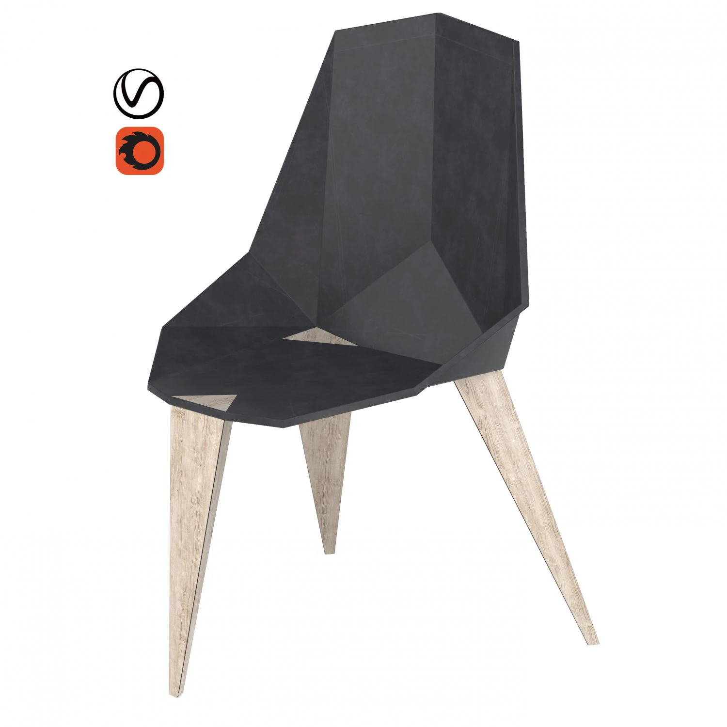 arah folding chair 3D Model .c4d .max .obj .3ds .fbx .stl .blend
