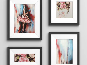 dancer lady frame 3D Model