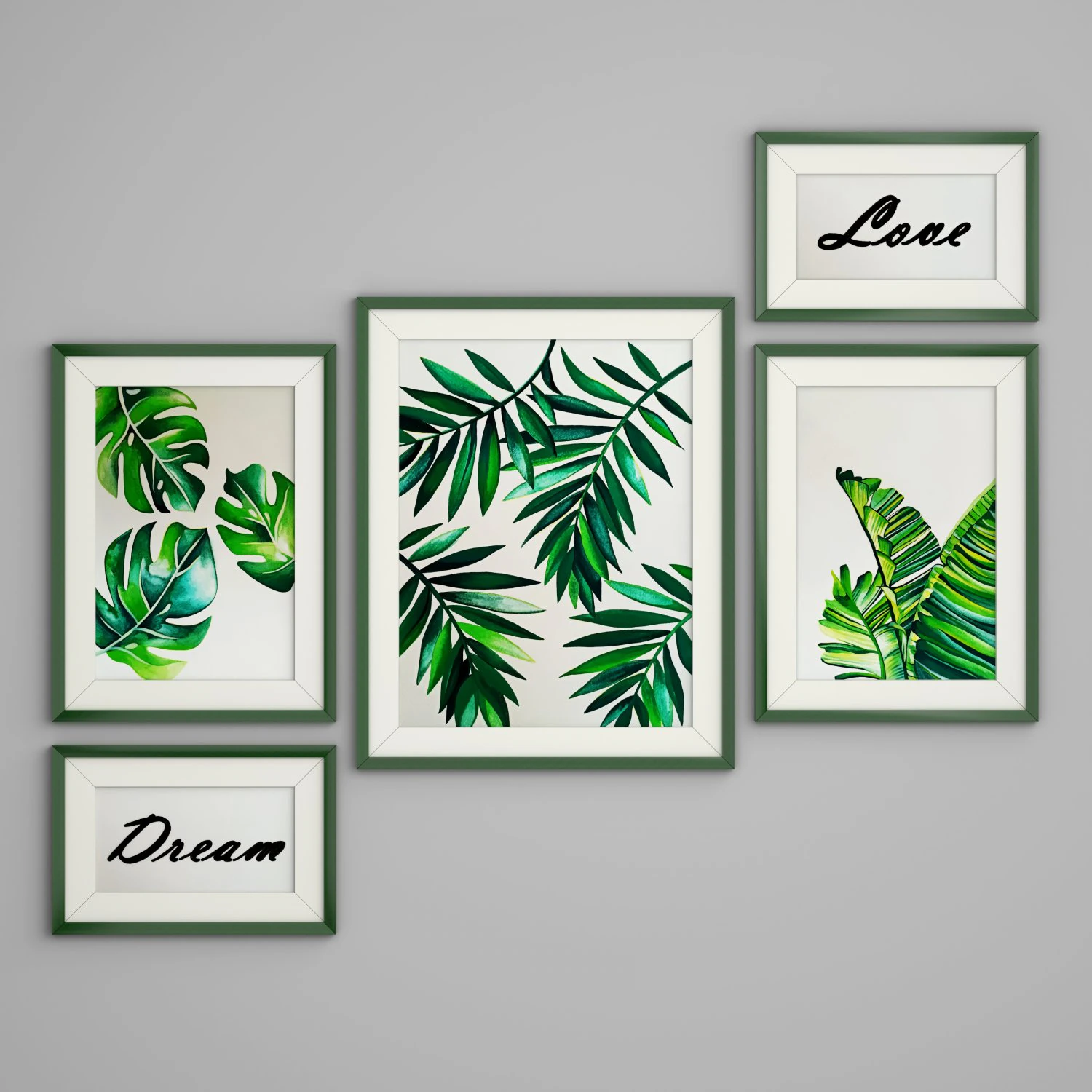 叶框 3D 模型 .c4d .max .obj .3ds .fbx .stl .blend 