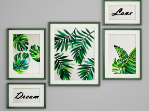 leaf frame 3D Модель