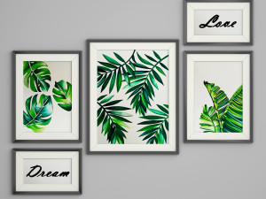 leaf frame Model 3D