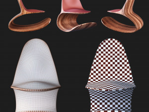 organic ode chair Modèle 3D