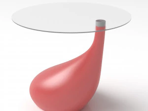 tears red table 3D Model