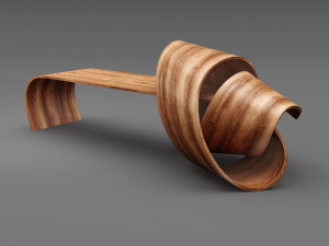 knot bench 3D 모델