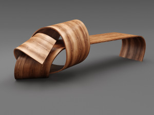 knot bench Modelo 3D
