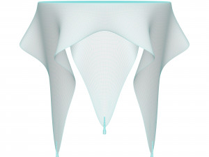 illusion side table Modello 3D