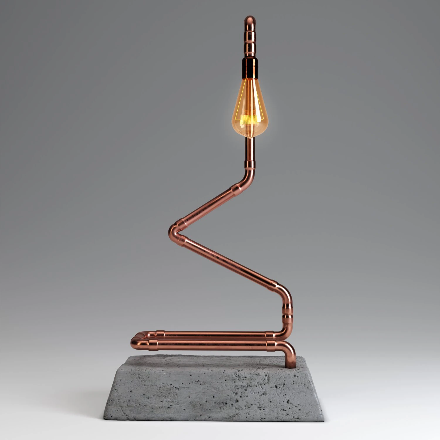 vintage desk lamp 3D Model .c4d .max .obj .3ds .fbx .stl .blend