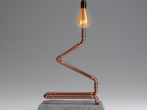 vintage desk lamp Model 3D