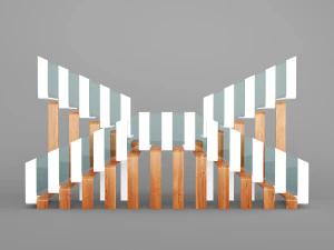 schody futurystyczny dom Model 3D