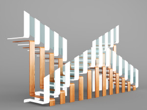stairs futuristic home 3D Model