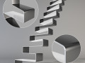 ribbon stairs 3D Models