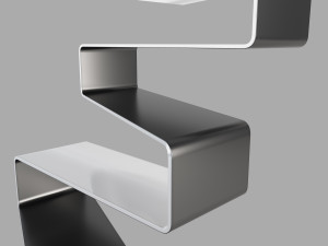 ribbon stairs 3D 模型