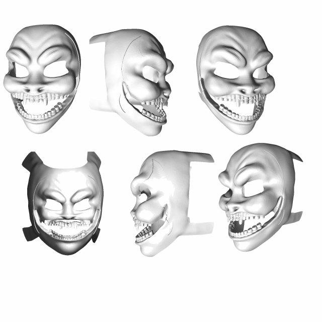 concept character art fictional mystery pop culture mask 3Dプリントモデル .c4d .max .obj .3ds .fbx .stl .blend 