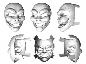 concept character art fictional mystery pop culture mask 3D Print Model