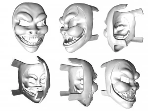 concept character art fictional mystery pop culture mask 3D Print Model