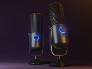 of the microphone 3D Model