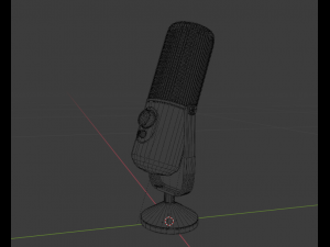 of the microphone Modello 3D