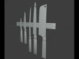 knife set 3D Model