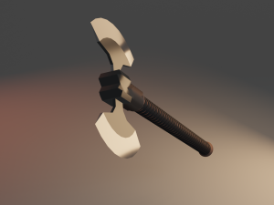 two-handed axe 3D Model