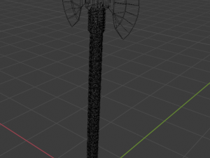 two-handed axe Model 3D