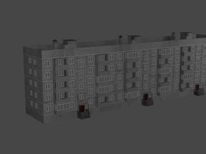 Sovyet inşaatının evi 3D Model
