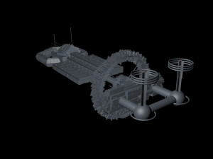 spaceship 3D Model