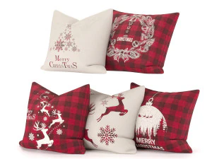 cute christmas pillows 3D Model