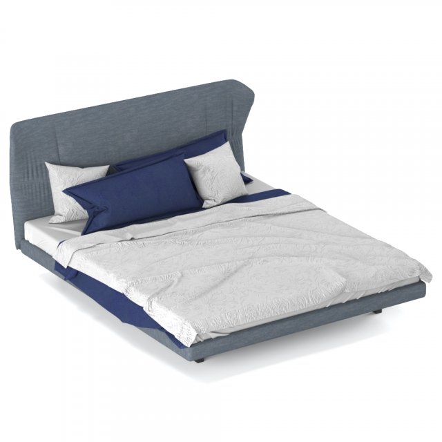 bed azul molteni Modello 3D .c4d .max .obj .3ds .fbx .stl .blend 
