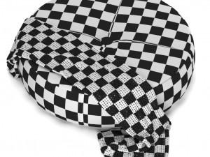 round pouf aley lema Modèle 3D