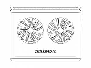 cooling pad design - chillpad x1 Model 3D