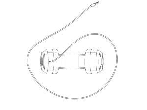 cat ear headphones - nekophones 3D Model