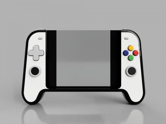 bluetooth gamepad for smartphone or pc with cooler 3D 모델 .c4d .max .obj .3ds .fbx .stl .blend 