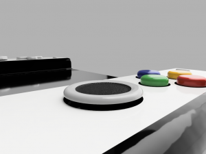 bluetooth gamepad for smartphone or pc with cooler 3D 모델