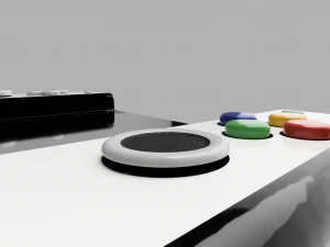 bluetooth gamepad for smartphone or pc with cooler 3D Model