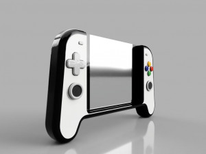 bluetooth gamepad for smartphone or pc with cooler 3D 모델