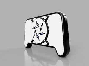bluetooth gamepad for smartphone or pc with cooler 3D 모델