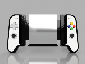 bluetooth gamepad for smartphone or pc with cooler 3D 모델
